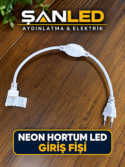 220 Volt Hortum Şerit LED Enerji Girişi