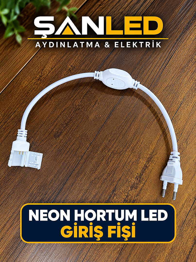 220 Volt Hortum Şerit LED Enerji Girişi - 1